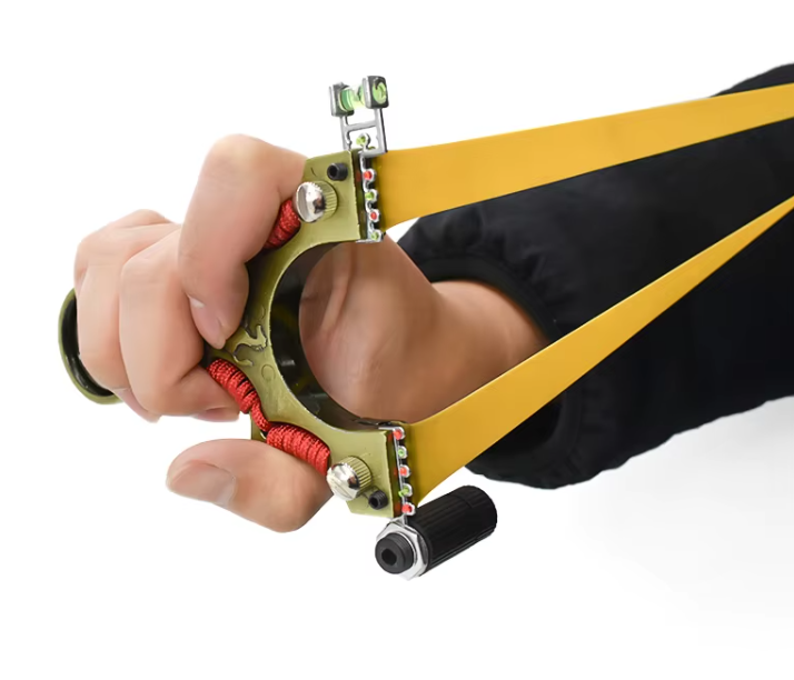 Precision Target Slingshot — Laser Aiming