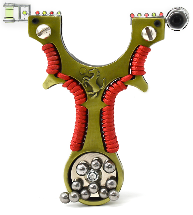 Precision Target Slingshot — Laser Aiming
